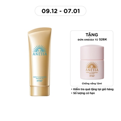 ANESSA Gel Chống Nắng Anessa Dưỡng Ẩm Bảo Vệ Hoàn Hảo Perfect UV SPF50+ PA++++ 90g