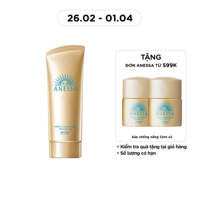 ANESSA Gel Chống Nắng Anessa Dưỡng Ẩm Bảo Vệ Hoàn Hảo Perfect UV SPF50+ PA++++ 90g