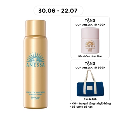 ANESSA - Xịt Chống Nắng Anessa Dưỡng Da Đa Năng Bảo Vệ Hoàn Hảo Perfect UV SPF50+ PA++++ 60g