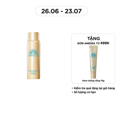 ANESSA Xịt Chống Nắng Anessa Dưỡng Da Đa Năng Bảo Vệ Hoàn Hảo Perfect UV SPF50+ PA++++ 60g