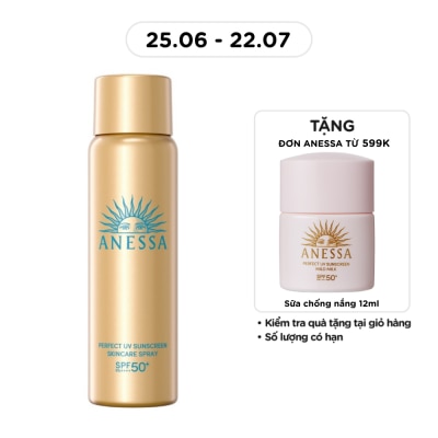 ANESSA - Xịt Chống Nắng Anessa Dưỡng Da Đa Năng Bảo Vệ Hoàn Hảo Perfect UV SPF50+ PA++++ 60g