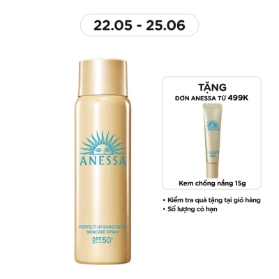 ANESSA Xịt Chống Nắng Anessa Dưỡng Da Đa Năng Bảo Vệ Hoàn Hảo Perfect UV SPF50+ PA++++ 60g