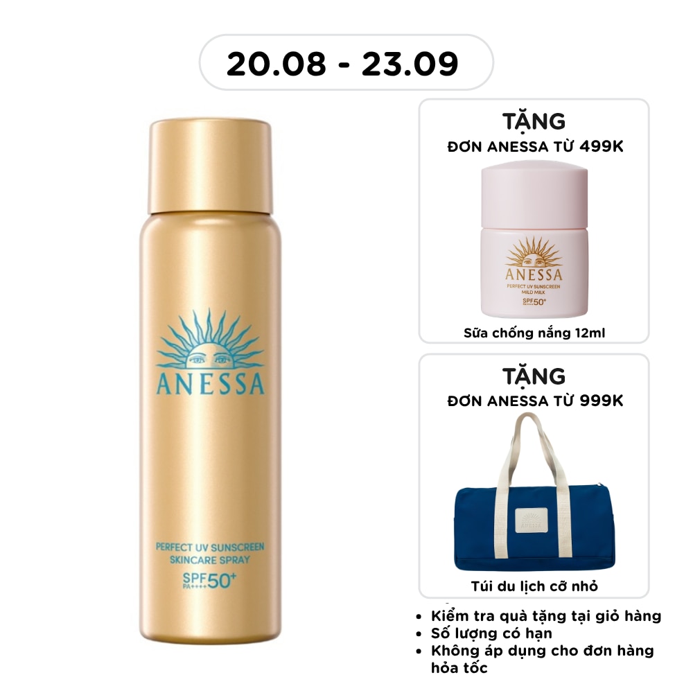 Xịt Chống Nắng Anessa Dưỡng Da Đa Năng Bảo Vệ Hoàn Hảo Perfect UV SPF50+ PA++++ 60g image
