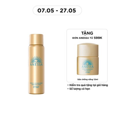 ANESSA - Xịt Chống Nắng Anessa Dưỡng Da Đa Năng Bảo Vệ Hoàn Hảo Perfect UV SPF50+ PA++++ 60g