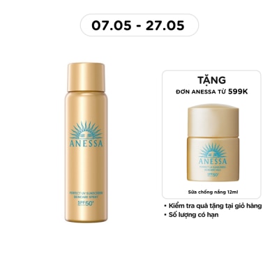 ANESSA - Xịt Chống Nắng Anessa Dưỡng Da Đa Năng Bảo Vệ Hoàn Hảo Perfect UV SPF50+ PA++++ 60g