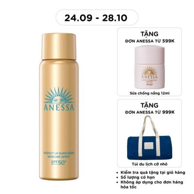 ANESSA Xịt Chống Nắng Anessa Dưỡng Da Đa Năng Bảo Vệ Hoàn Hảo Perfect UV SPF50+ PA++++ 60g image