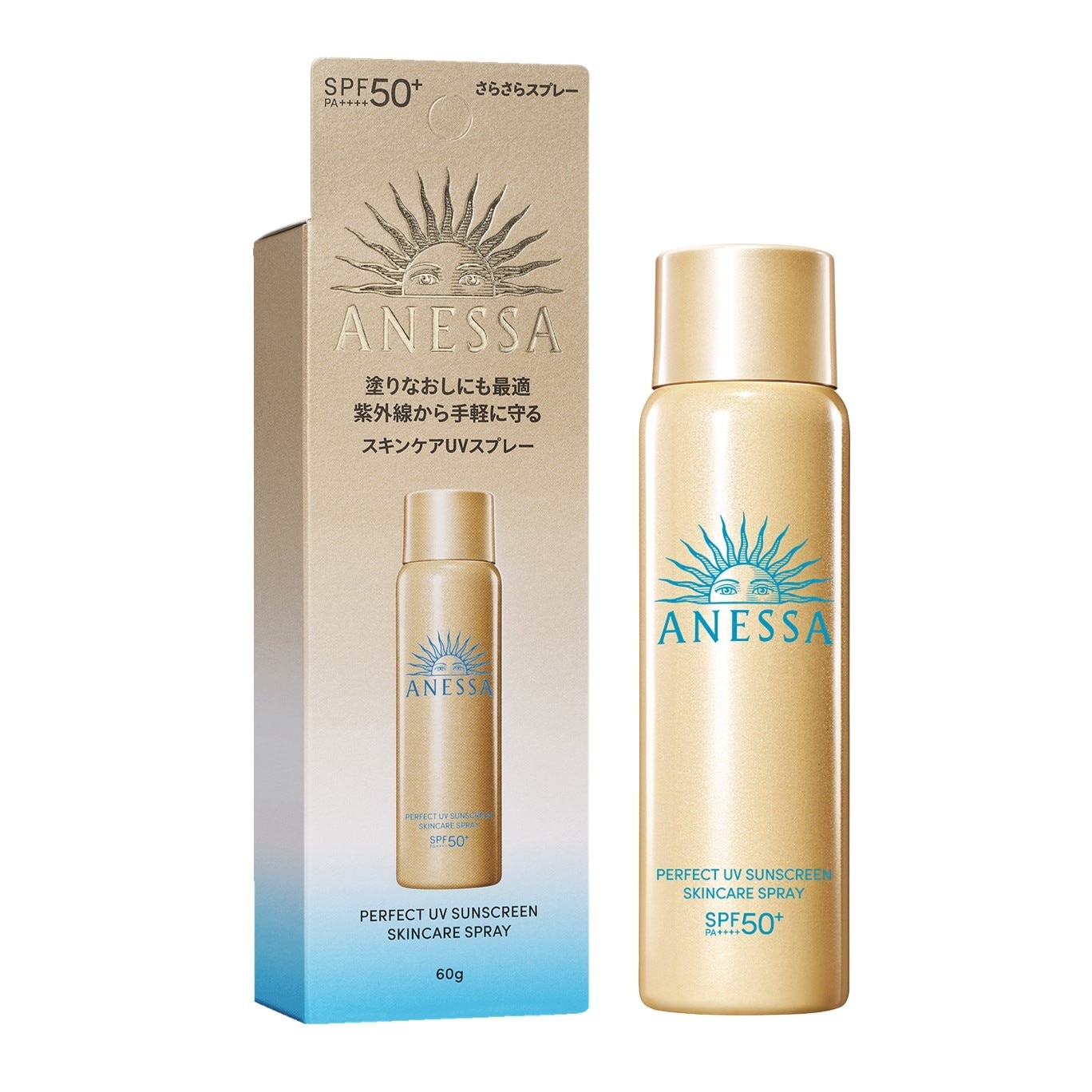 Xịt Chống Nắng Anessa Dưỡng Da Đa Năng Bảo Vệ Hoàn Hảo Perfect UV SPF50+ PA++++ 60g