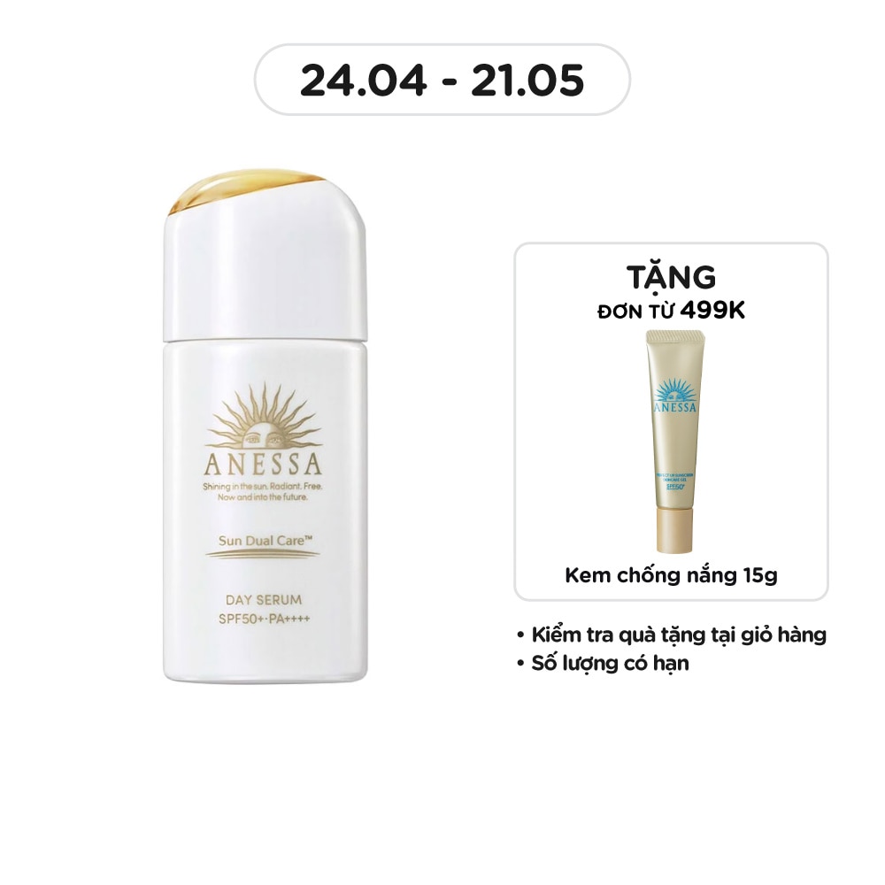 Serum Chống Nắng Anessa Dưỡng Da Nâng Tông Sun Dual Care SPF50+ PA++++ 30ml
