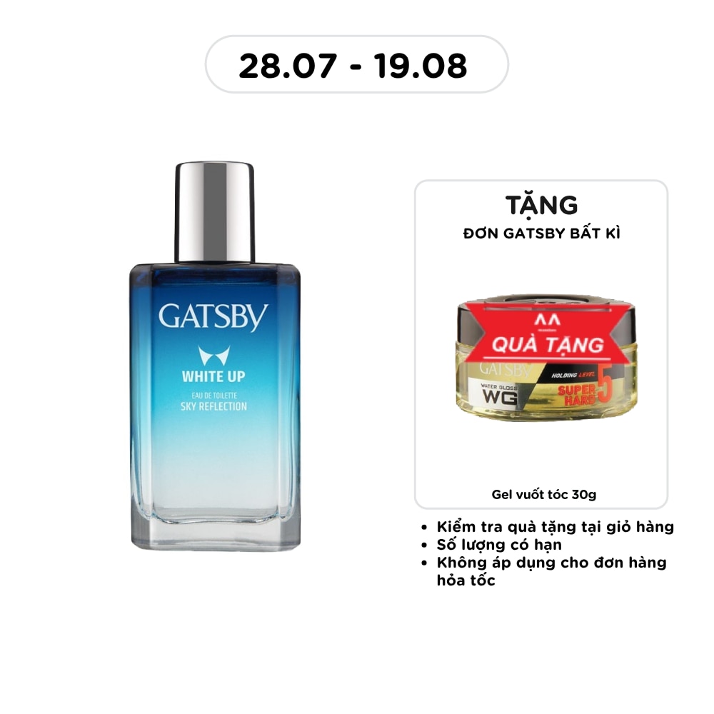 Nước Hoa Nam Gatsby Hương Cam Chanh và Cây Cỏ Eau De Toilette Sky Reflection 50ml