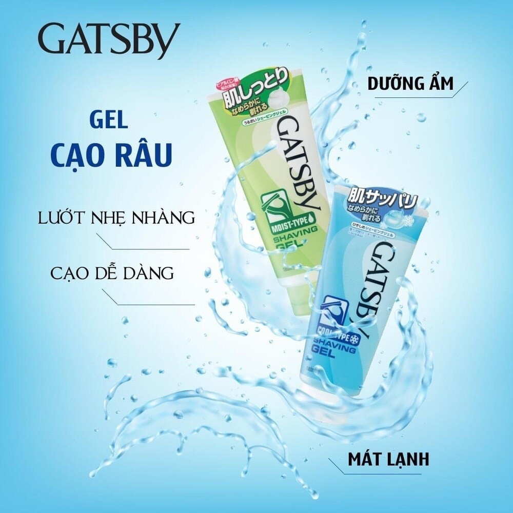 Gel Cạo Râu Gastby Mát Lạnh Cool Type Shaving Gel 205g