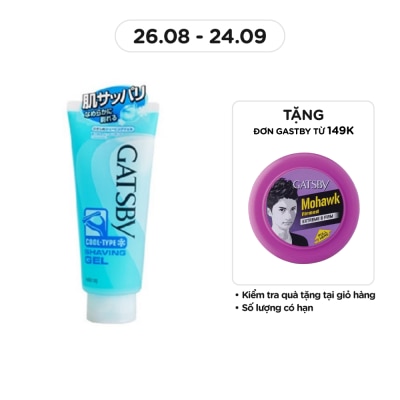 GATSBY Gel Cạo Râu Gatsby Mát Lạnh Cool Type Shaving Gel 205g