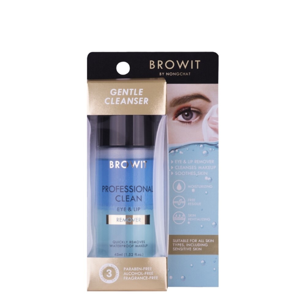 Nước Tẩy Trang Mắt Môi Browit Professional Clean Eye & Lip Remover 45ml