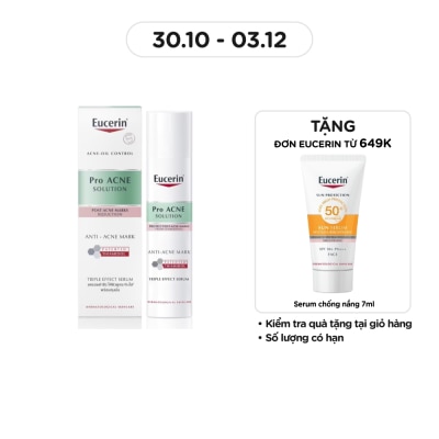 EUCERIN Tinh Chất Eucerin Giảm Thâm Và Dưỡng Sáng Cho Da Mụn Pro Acne Triple Effect Serum 40ml
