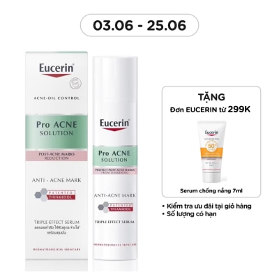 EUCERIN Tinh Chất Eucerin Giảm Thâm Và Dưỡng Sáng Cho Da Mụn Pro Acne Triple Effect Serum 40ml