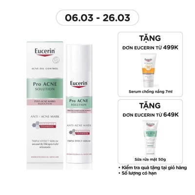 EUCERIN Tinh Chất Eucerin Giảm Thâm Và Dưỡng Sáng Cho Da Mụn Pro Acne Triple Effect Serum 40ml