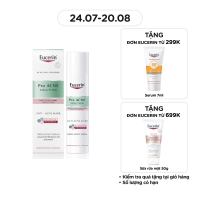 EUCERIN Tinh Chất Eucerin Giảm Thâm Và Dưỡng Sáng Cho Da Mụn Pro Acne Triple Effect Serum 40ml