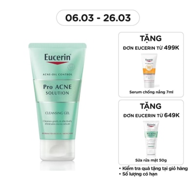 EUCERIN Gel Rửa Mặt Eucerin Cho Da Mụn Pro Acne Solution 75ml