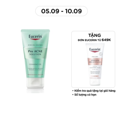 EUCERIN Gel Rửa Mặt Eucerin Cho Da Mụn Pro Acne Solution 75ml