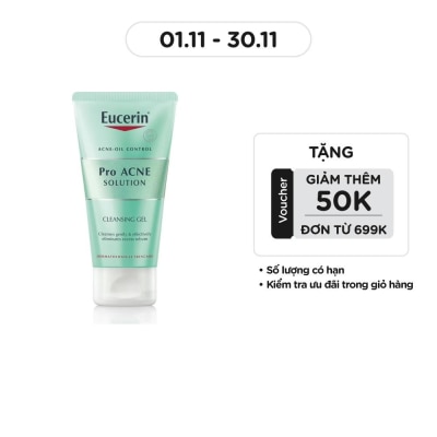 EUCERIN Gel Rửa Mặt Eucerin Cho Da Mụn Pro Acne Solution 75ml