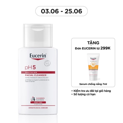 EUCERIN Sữa Rửa Mặt Eucerin Dành Cho Da Nhạy Cảm pH5 Facial Cleanser 100ml