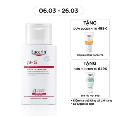 EUCERIN Sữa Rửa Mặt Eucerin Dành Cho Da Nhạy Cảm pH5 Facial Cleanser 100ml