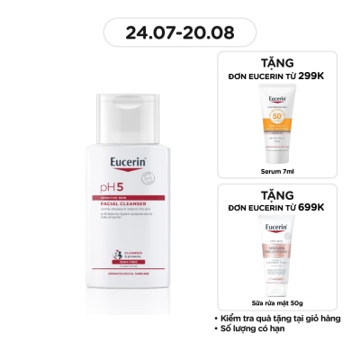 EUCERIN Sữa Rửa Mặt Eucerin Dành Cho Da Nhạy Cảm pH5 Facial Cleanser 100ml
