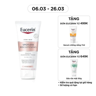 EUCERIN Sữa Rửa Mặt Tạo Bọt Eucerin Sáng Da Spotless Brightening Gentle Cleansing Foam 50g