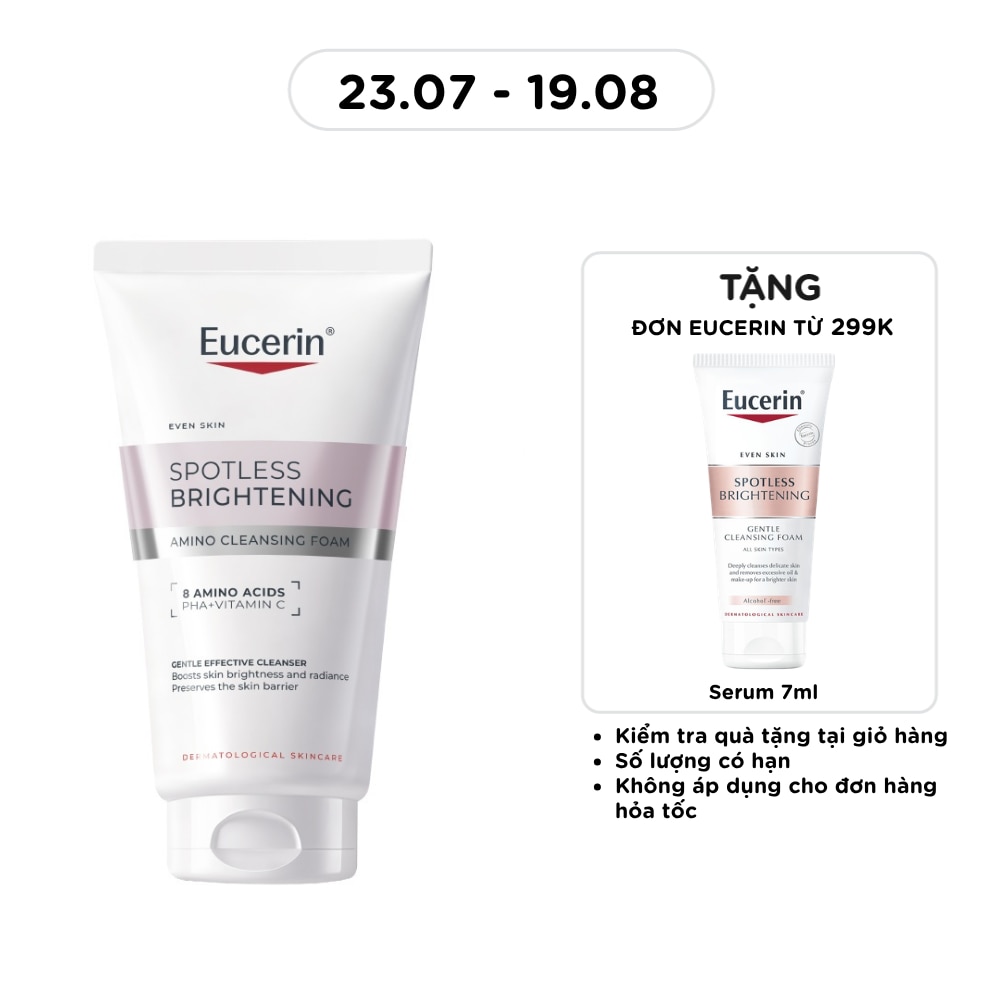 Sữa rửa mặt Eucerin Spotless Brightening Cleansing Foam sáng da (50g)