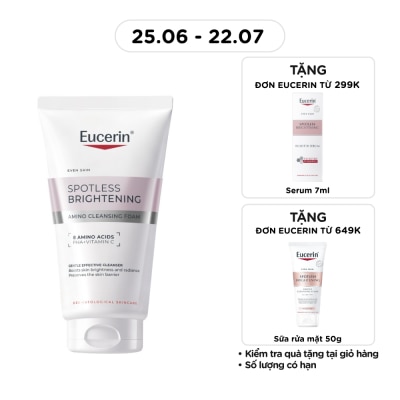 EUCERIN - Sữa Rửa Mặt Eucerin Sáng Da Tạo Bọt Spotless Brightening Amino Cleansing Foam 50g