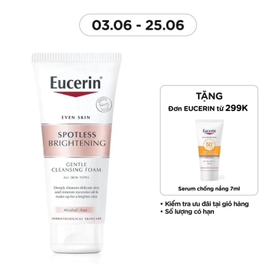 EUCERIN Sữa Rửa Mặt Tạo Bọt Eucerin Sáng Da Spotless Brightening Gentle Cleansing Foam 50g