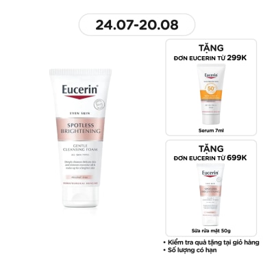 EUCERIN Sữa Rửa Mặt Tạo Bọt Eucerin Sáng Da Spotless Brightening Gentle Cleansing Foam 50g