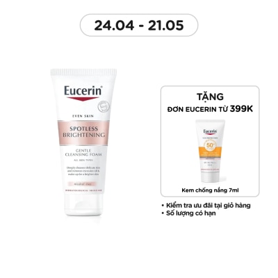 EUCERIN Sữa Rửa Mặt Tạo Bọt Eucerin Sáng Da Spotless Brightening Gentle Cleansing Foam 50g