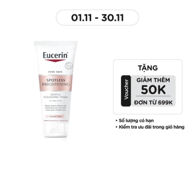 EUCERIN Sữa Rửa Mặt Tạo Bọt Eucerin Sáng Da Spotless Brightening Gentle Cleansing Foam 50g