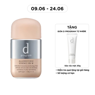 D PROGRAM - Tinh Chất BB Chống Nắng Trang Điểm D Program Allerdefense BB M SPF50+ PA+++ 30ml .#Tông Tự Nhiên