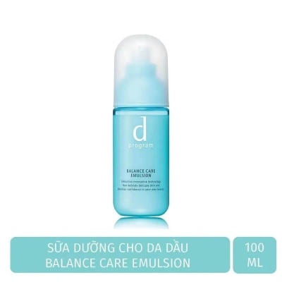 D PROGRAM Sữa Dưỡng D Program Cho Da Dầu & Hỗn Hợp Nhạy Cảm Balance Care Emulsion 100ml