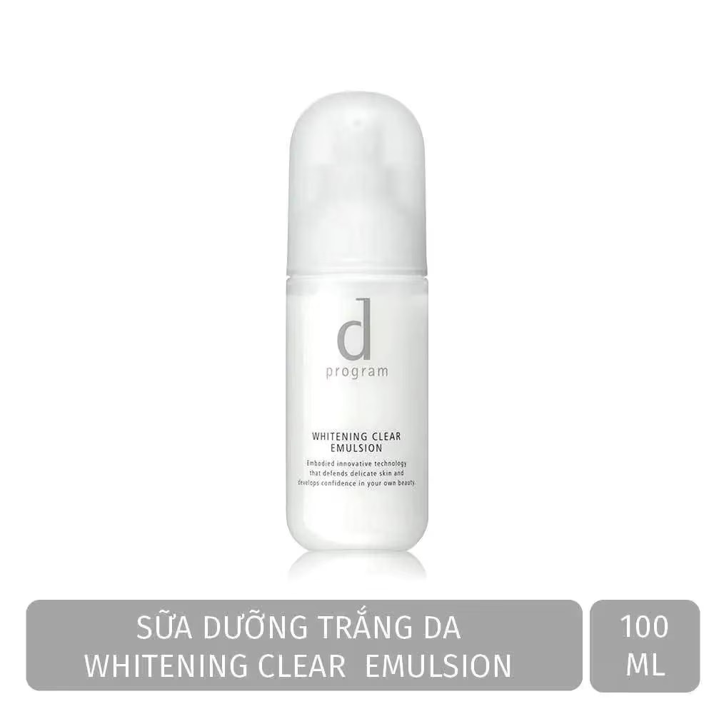 Sữa Dưỡng D Program Dưỡng Sáng Cho Da Nhạy Cảm Whitening Clear Emulsion 100ml