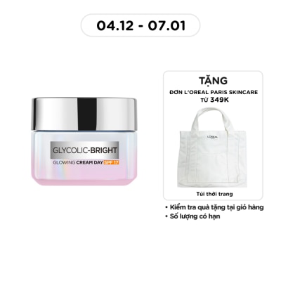 L'OREAL PARIS Glycolic Bright Glowing Cream Day SPF17 50ml