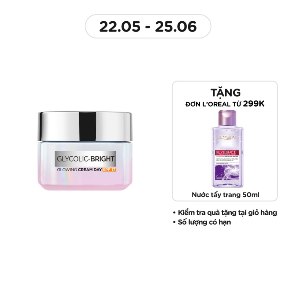 Glycolic Bright Glowing Cream Day SPF17 50ml