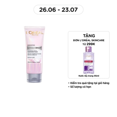L'OREAL PARIS Glycolic Bright Glowing Daily Cleanser Foam 100ml
