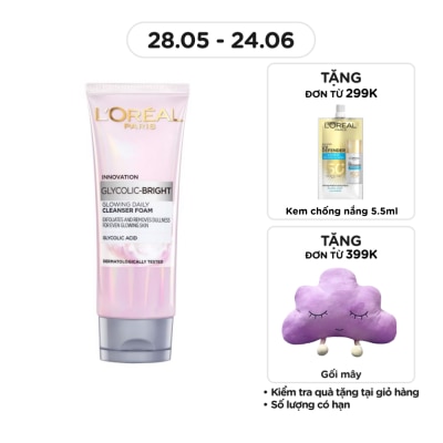L'OREAL PARIS - Glycolic Bright Glowing Daily Cleanser Foam 100ml