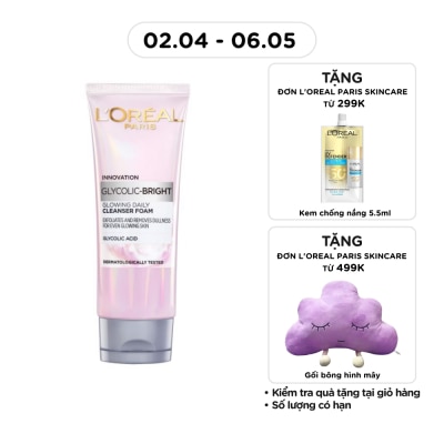 L'OREAL PARIS - Glycolic Bright Glowing Daily Cleanser Foam 100ml