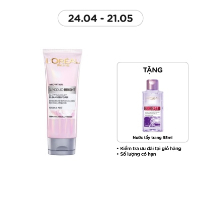 L'OREAL PARIS Glycolic Bright Glowing Daily Cleanser Foam 100ml
