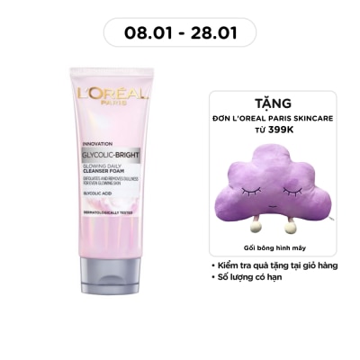 L'OREAL PARIS Glycolic Bright Glowing Daily Cleanser Foam 100ml