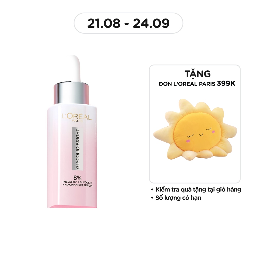 Tinh Chất L'Oreal Paris Dưỡng Sáng Da Glycolic-Bright Anti-Dark Spot Brightening Serum 30ml
