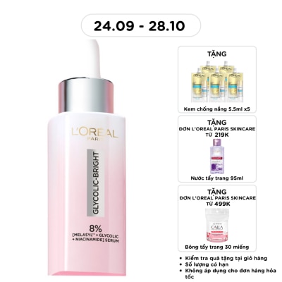 L'OREAL PARIS Tinh Chất L'Oreal Paris Dưỡng Sáng Da Glycolic Bright Anti Dark Spot Brightening Serum 30ml image