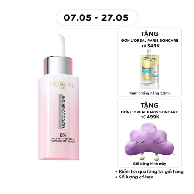 L'OREAL PARIS - Tinh Chất L'Oreal Paris Dưỡng Sáng Da Glycolic-Bright Anti-Dark Spot Brightening Serum 30ml