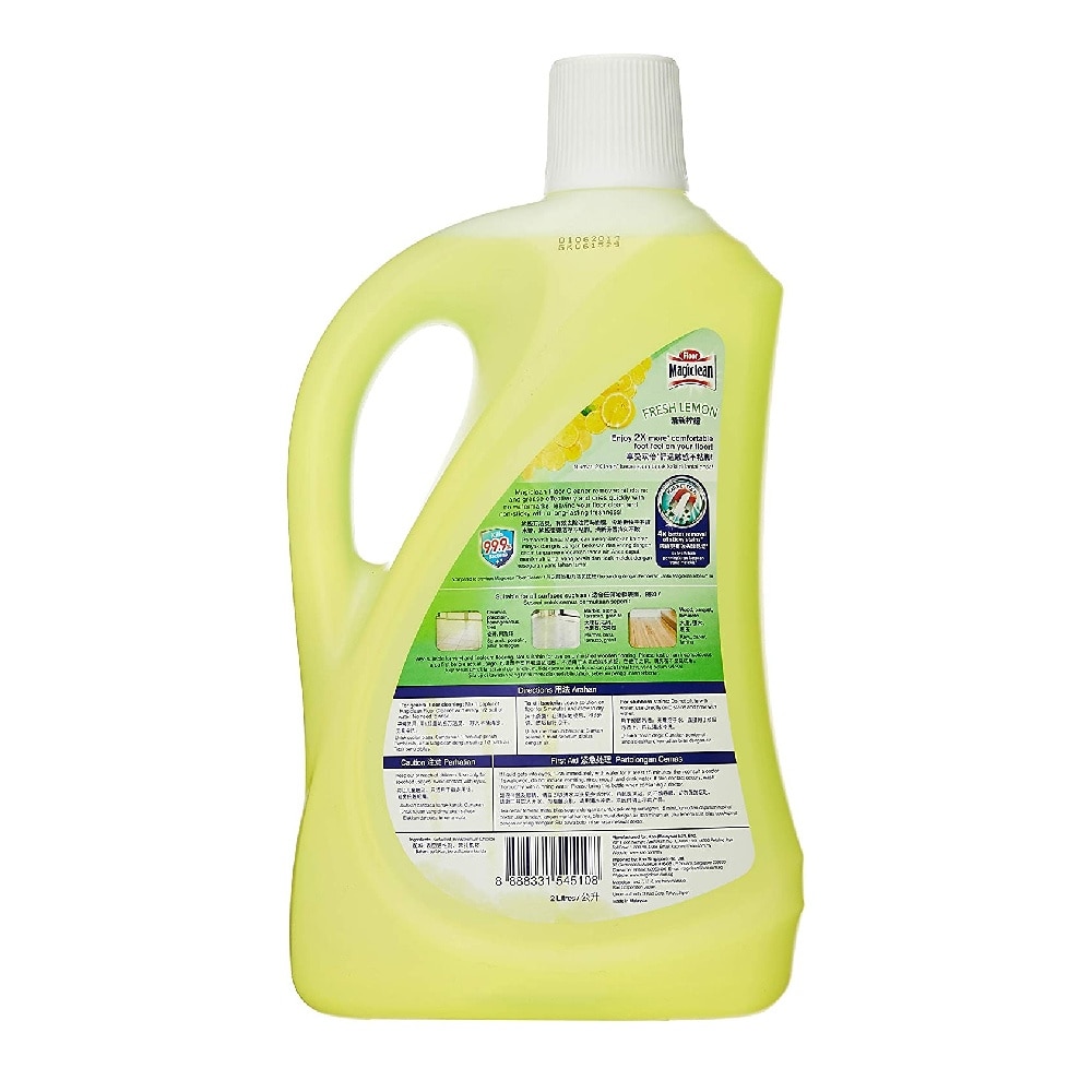 Liquid Floor Cleaner Fresh Lemon Bottle 2L