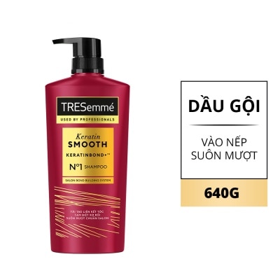 TRESEMME Dầu Gội Tresemmé Keratin Smooth Tinh Dầu Argan & Keratin Vào Nếp Suôn Mượt 640g