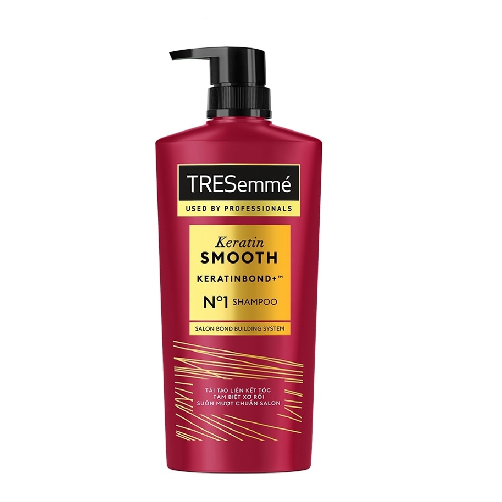 Dầu Gội Tresemmé Keratin Smooth Tinh Dầu Argan & Keratin Vào Nếp Suôn Mượt 640g