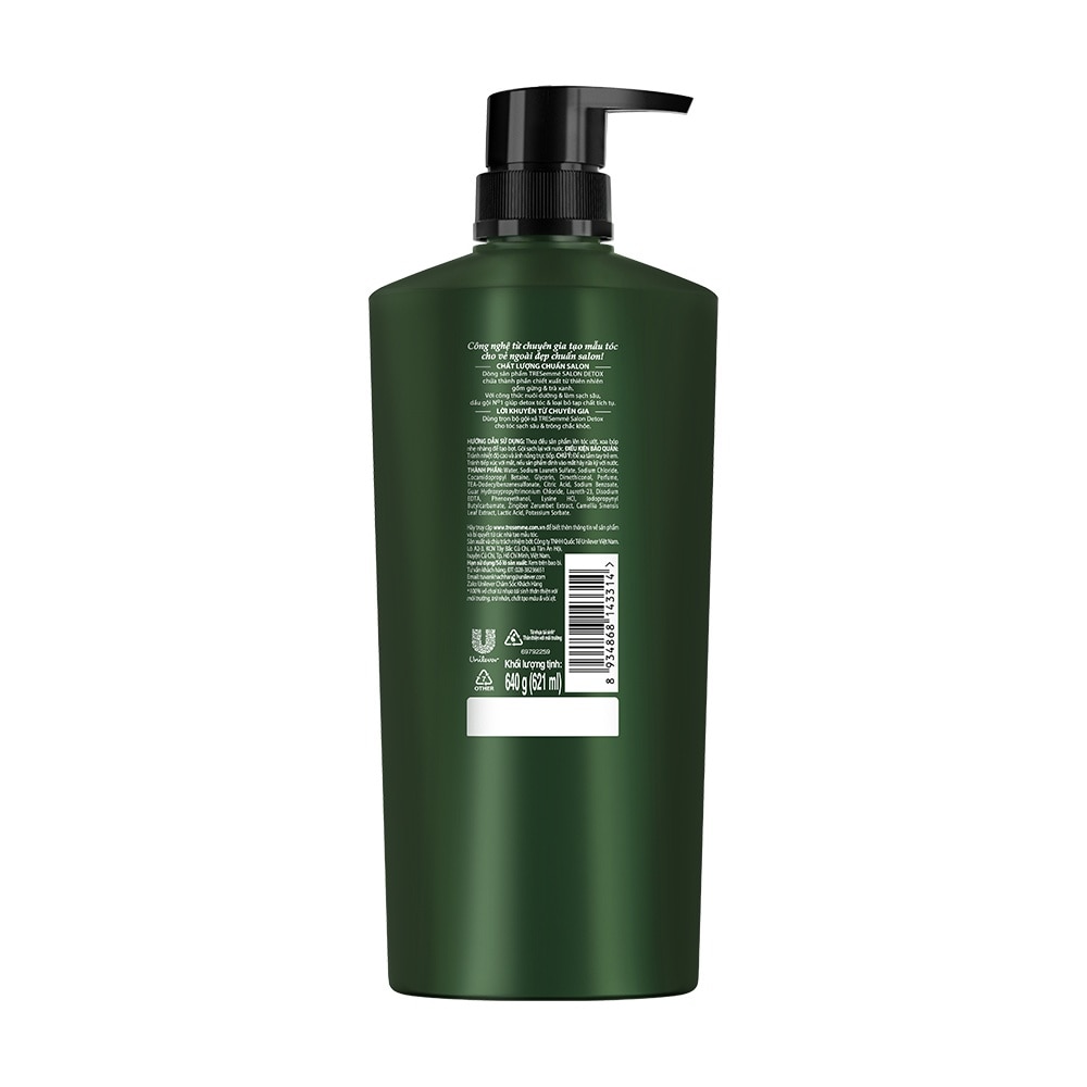 Shampoo Salon Detox Ginger & Green Tea 640g